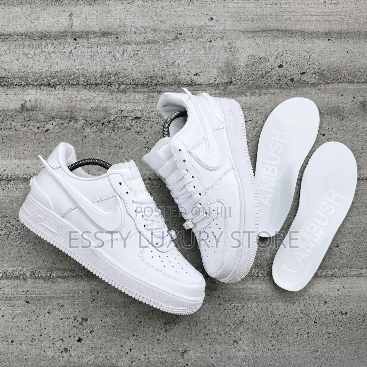 New _Nike Air Force 1 Low Sp “White” Swoosh Ambush Snks”