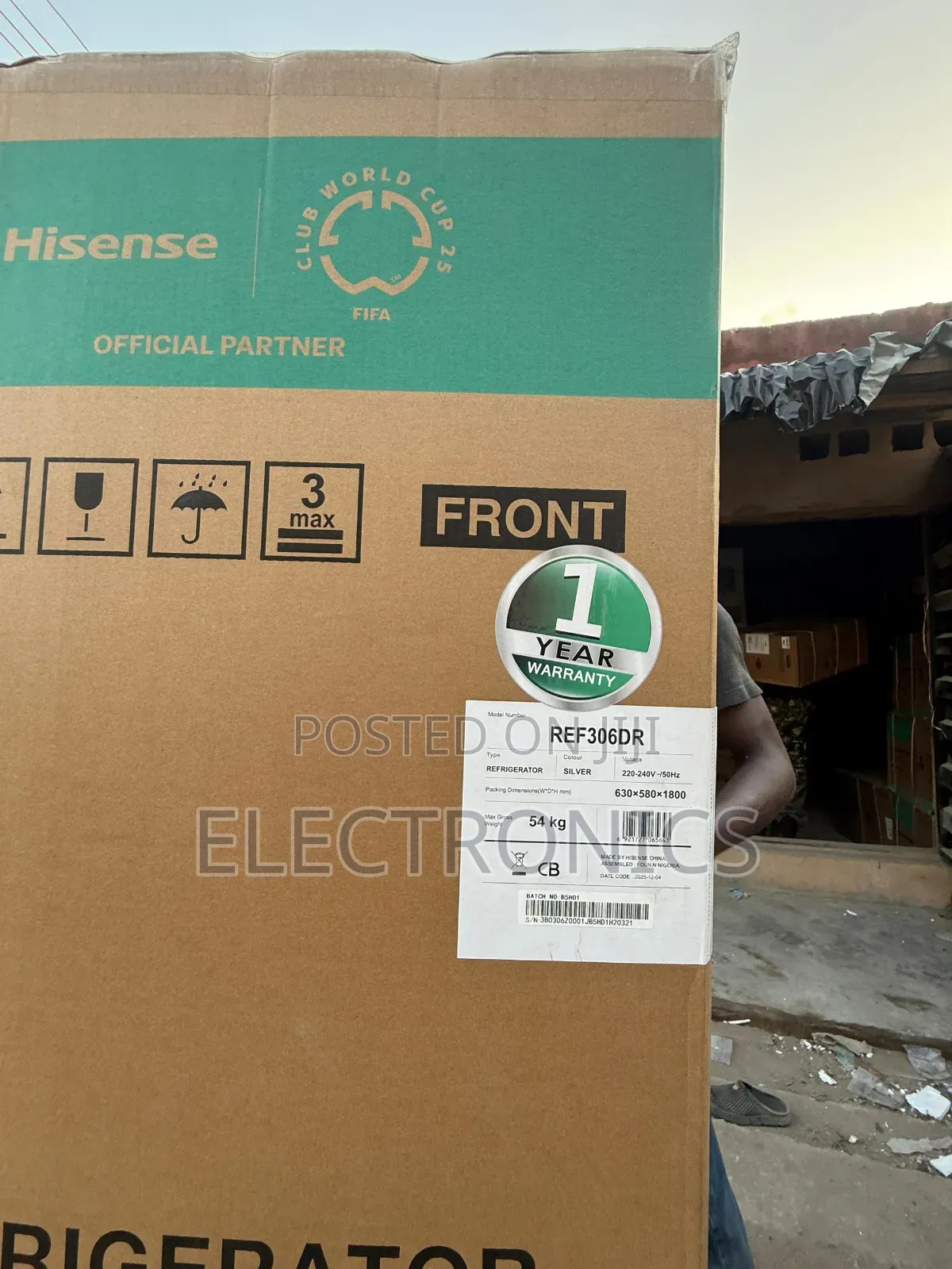 Hisense Top Freezer Refrigerator 295l (306dr)