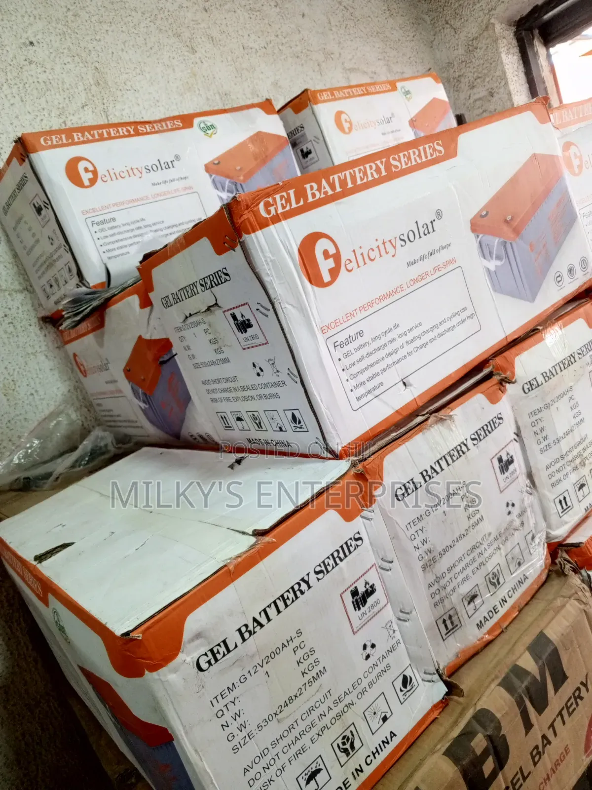 Felicity 12v 200ah Gel Battery Series