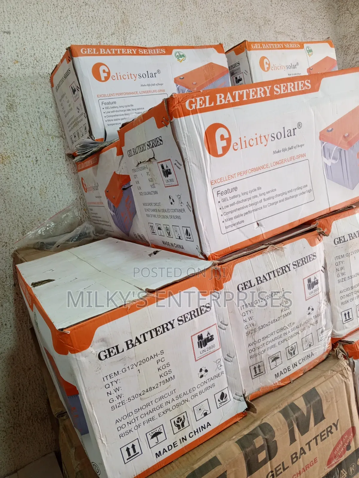 Felicity 12v 200ah Gel Battery Series