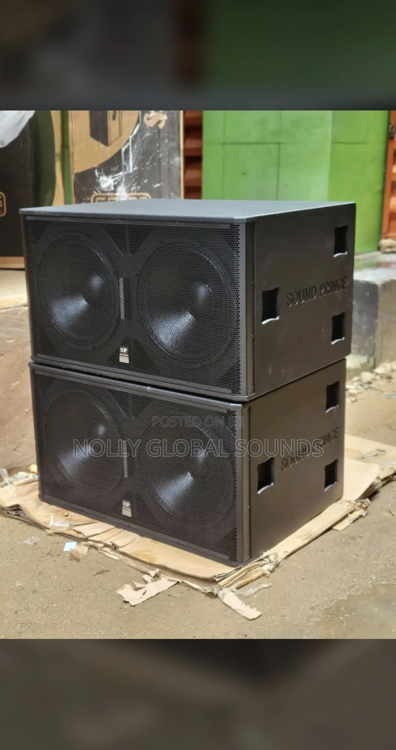 Sound Prince Double Subwoofer Sp–328 Double Speaker– Pair