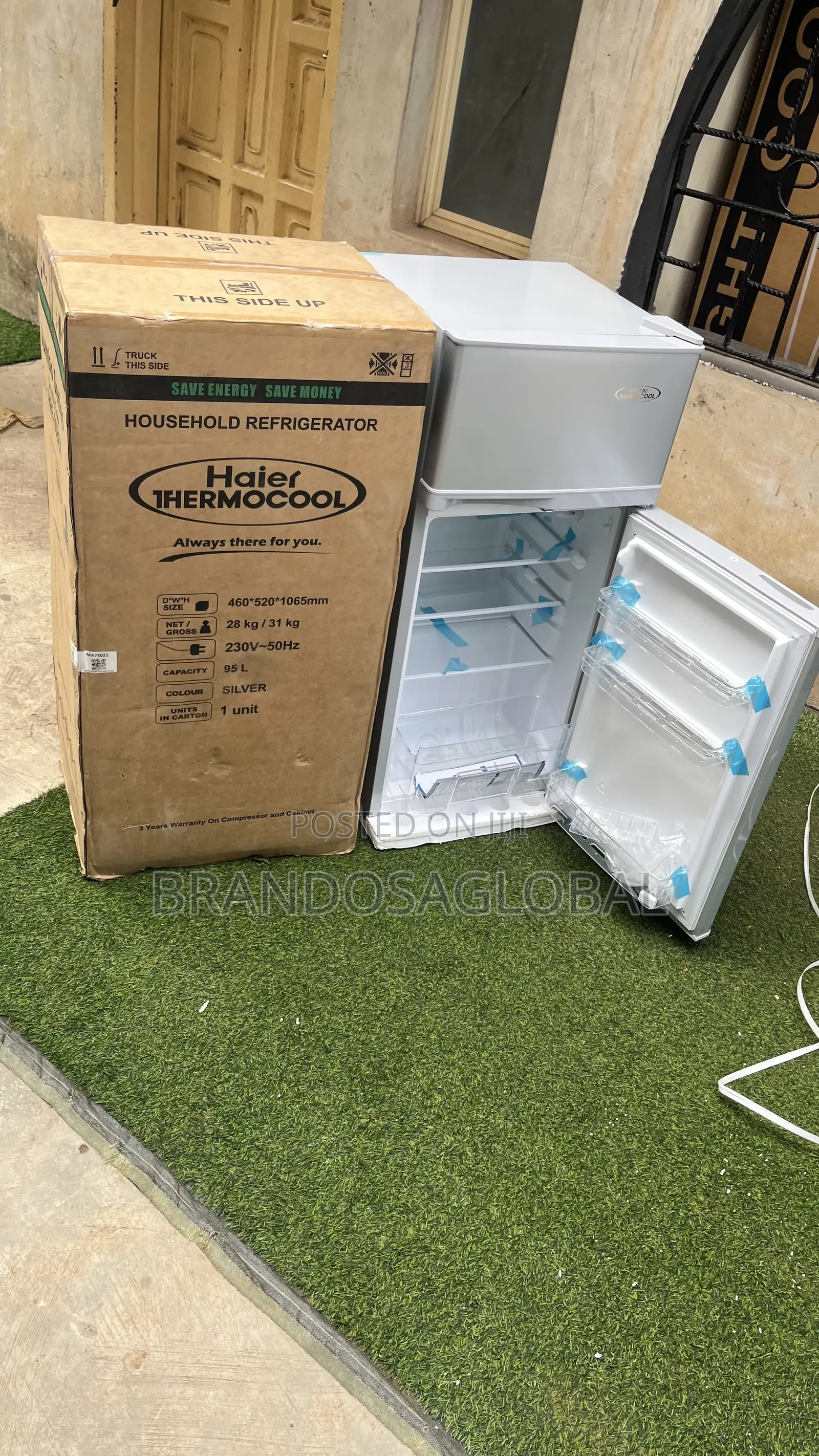 Haierthermocool 95l Doubledoor Refrigerator[Hrf95bex]Coolingappliance