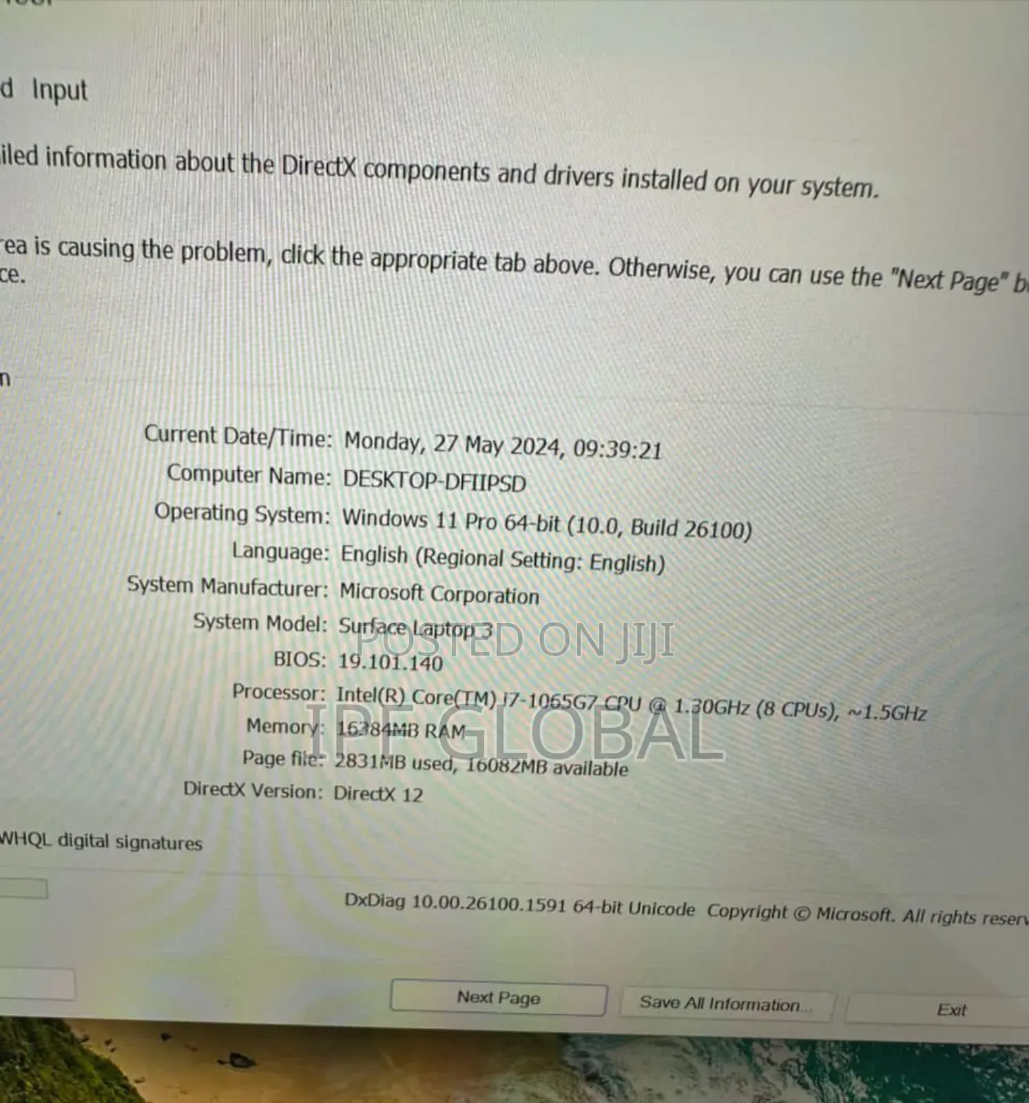 Laptop Microsoft Surface Laptop 3 16GB Intel Core i7 SSD 512GB