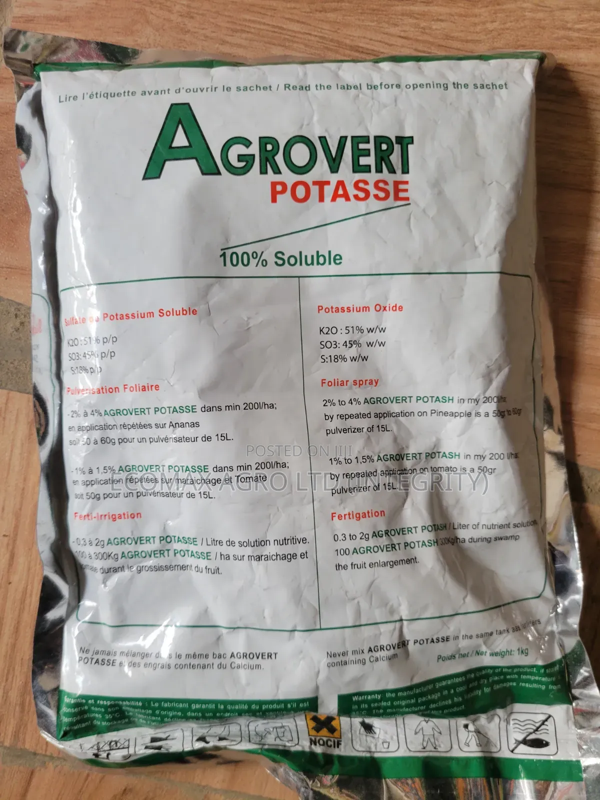 Solupotasse - Potassium Sulfate - Sop