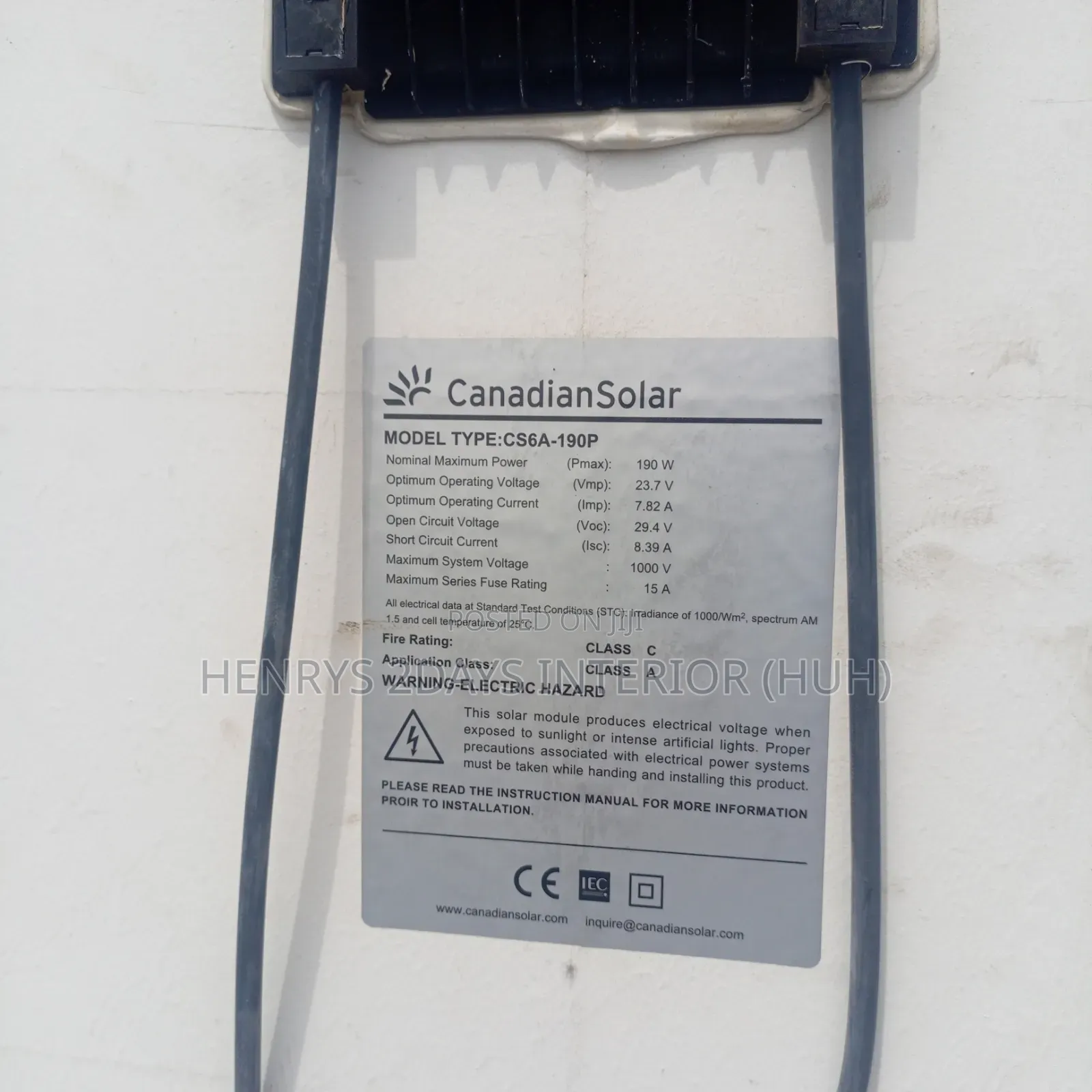 Solar Panel for Energy and Light