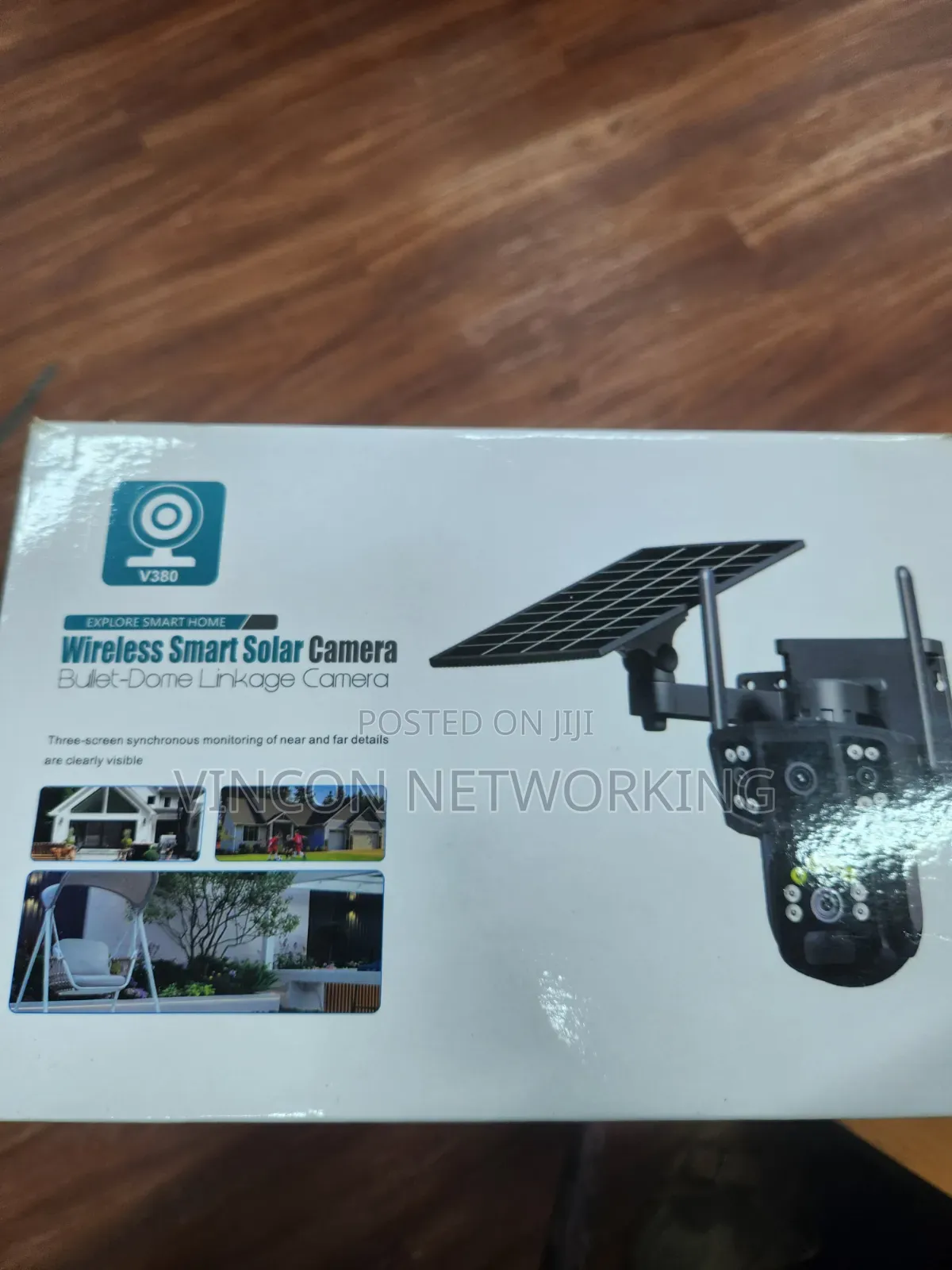 8mp 4g Lte V380 Triple Lens Smart Solar Camera
