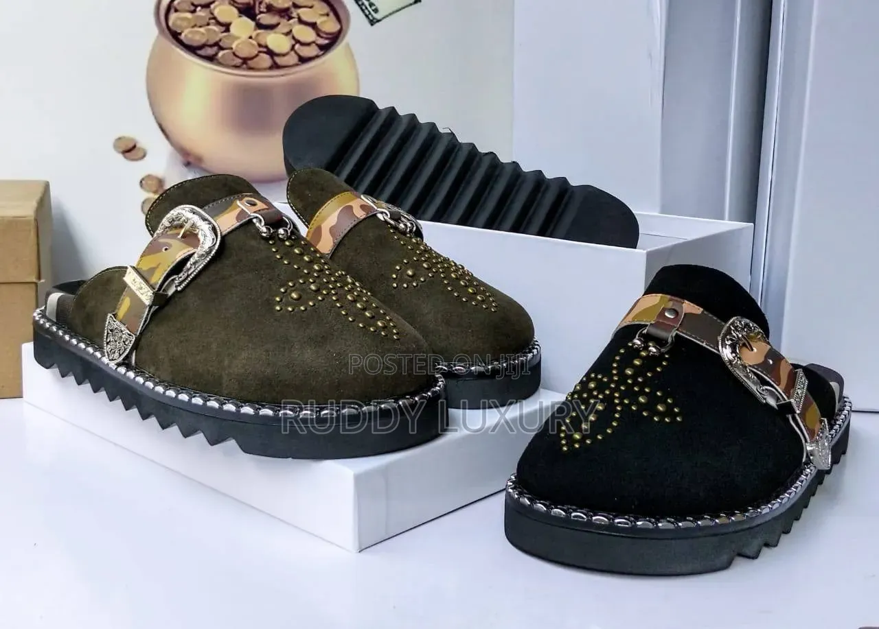 Studded Luxury Mule Loafers