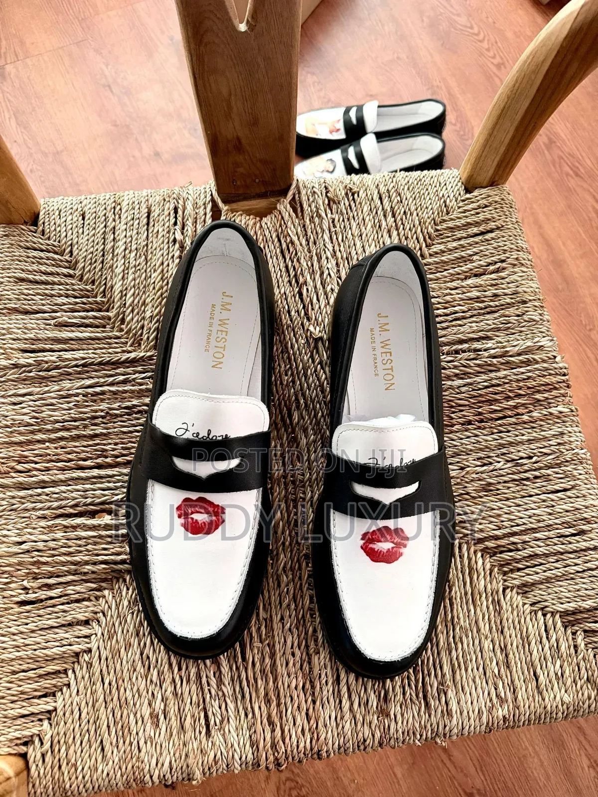 Classic Black White Penny Loafers