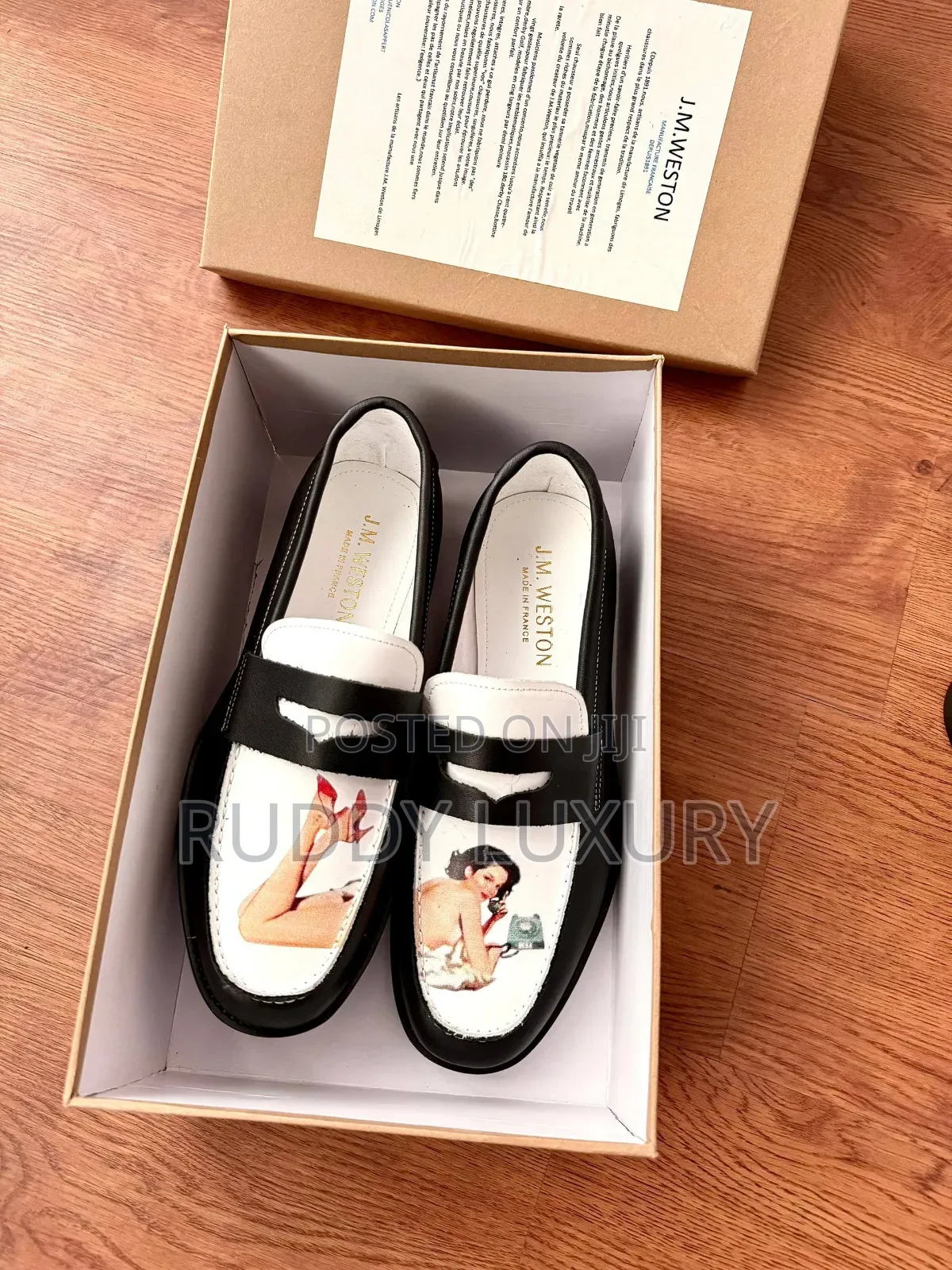 Classic Black White Penny Loafers