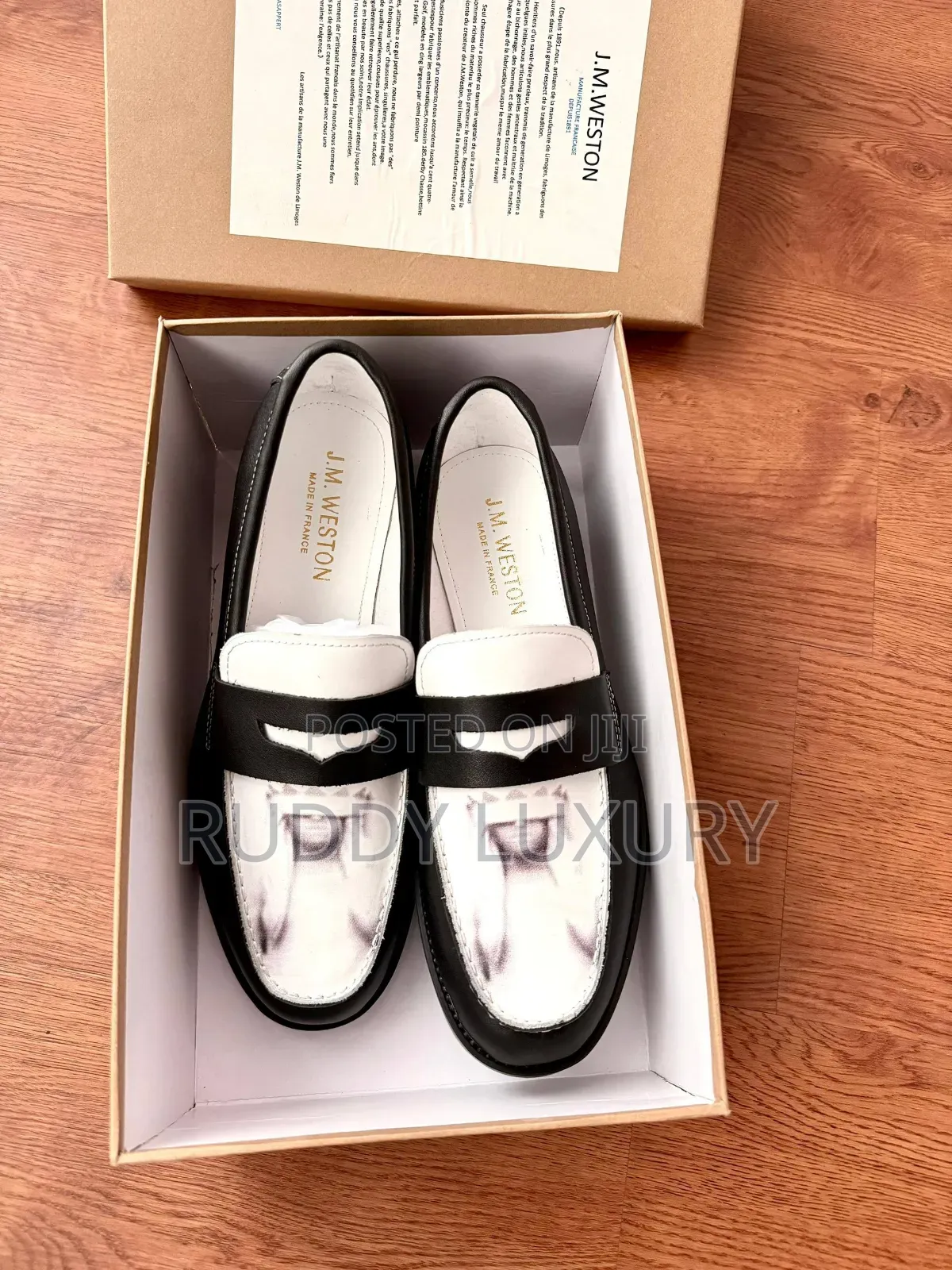 Classic Black White Penny Loafers