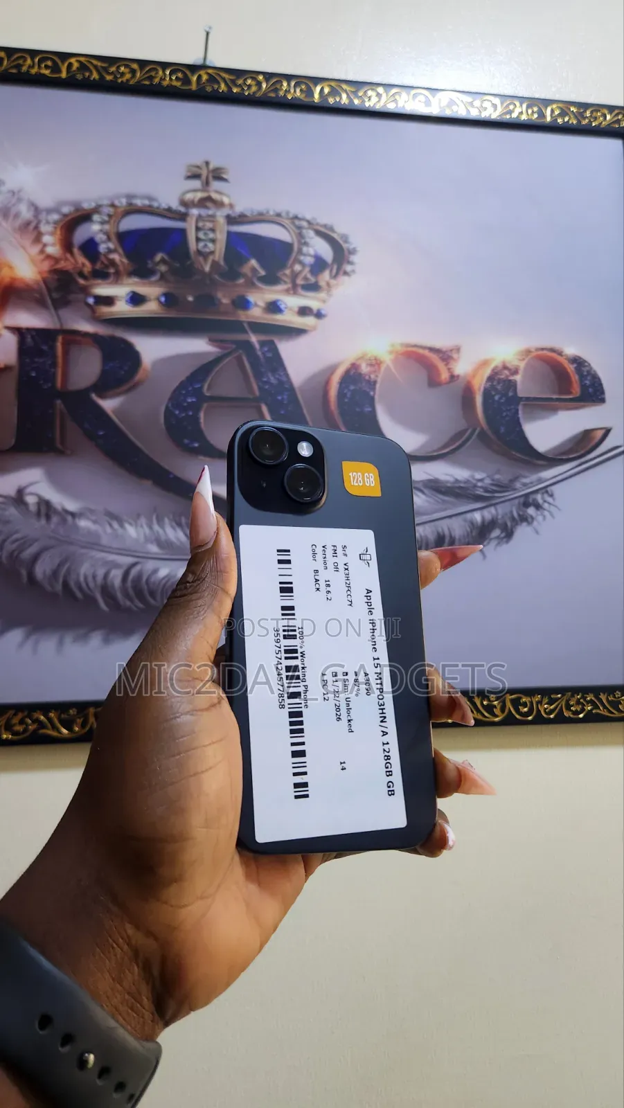 Apple iPhone 15 128 GB Black