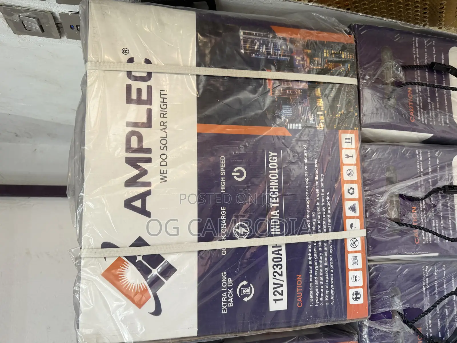 Amplec 230ah 12v Tubular Battery