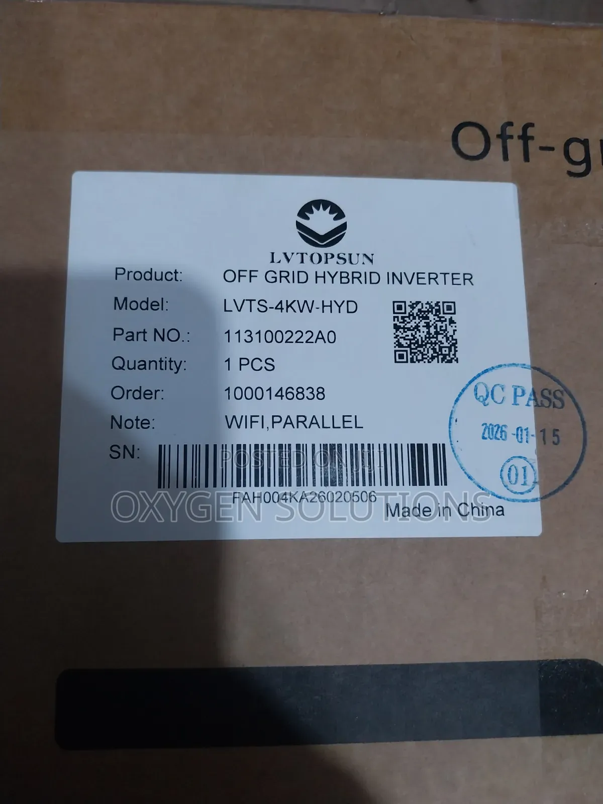 4kva 24v Lvtopsun Hybrid Inverter