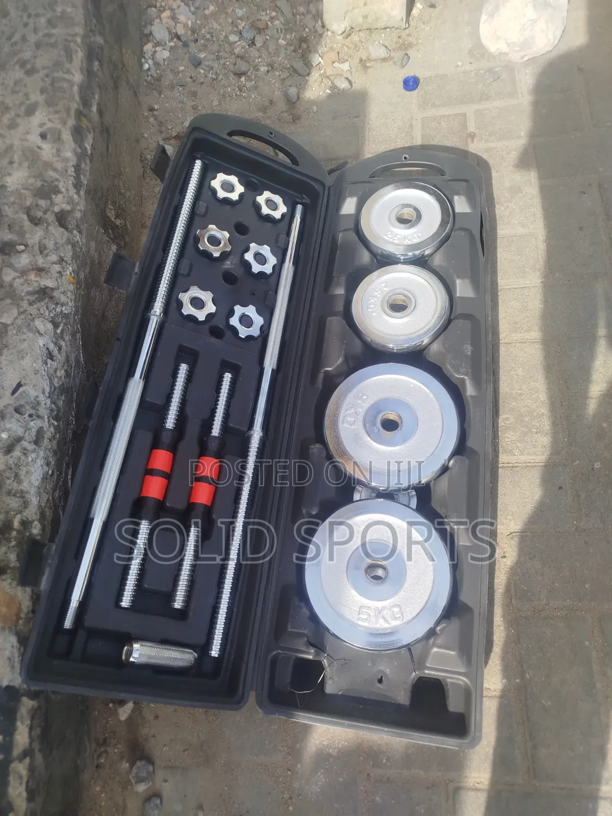 50kg Set Chrome Dumbbells