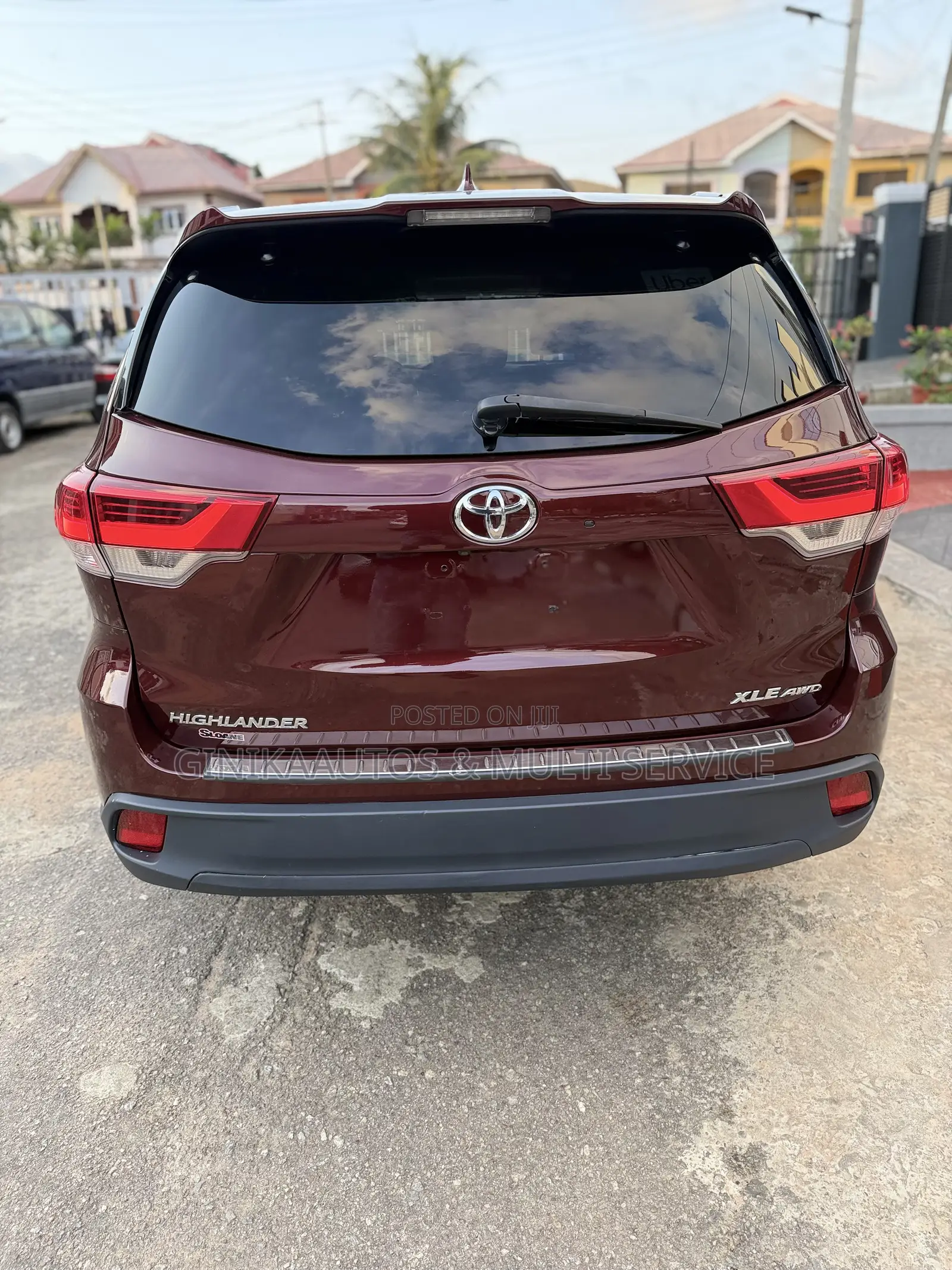 Toyota Highlander XLE 2019 Burgundy