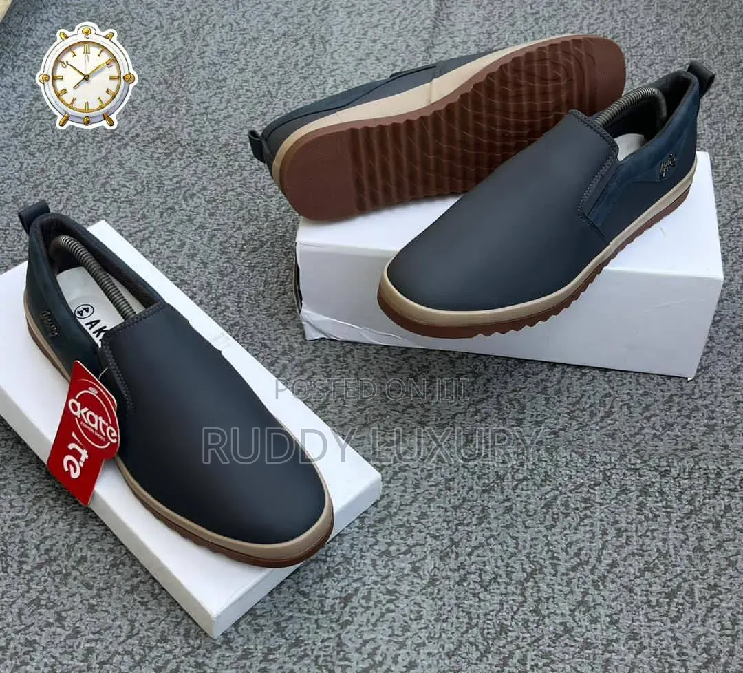 Minimalist Black Slip-on Shoes