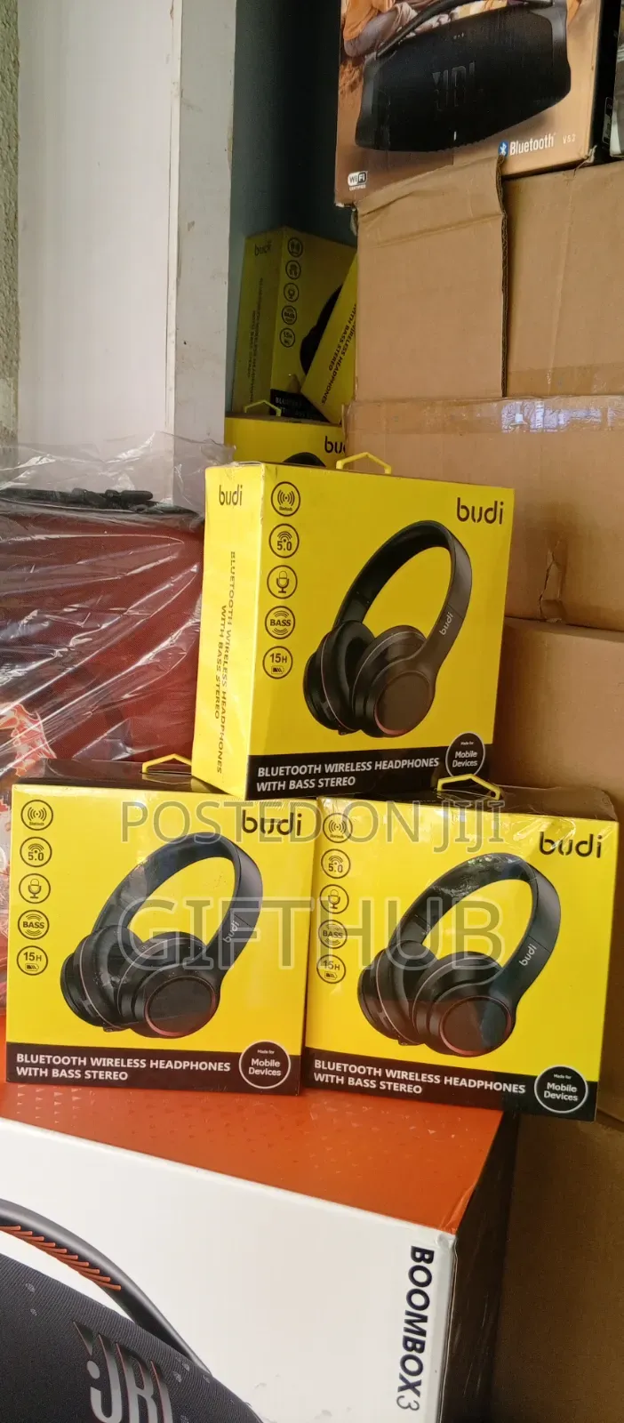 Budi Bluetooth Wireless Headphone With Bass Stereo