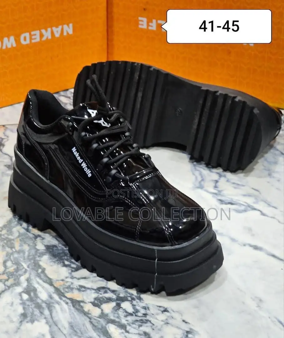 Naked Wolfe Double Sole Glossy Leather Shoe