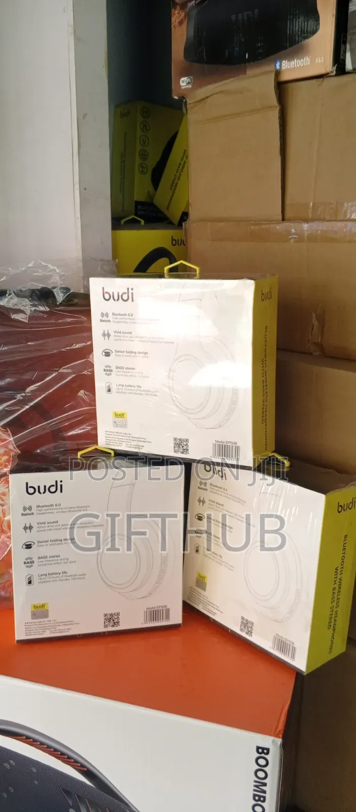 Budi Bluetooth Wireless Headphone With Bass Stereo