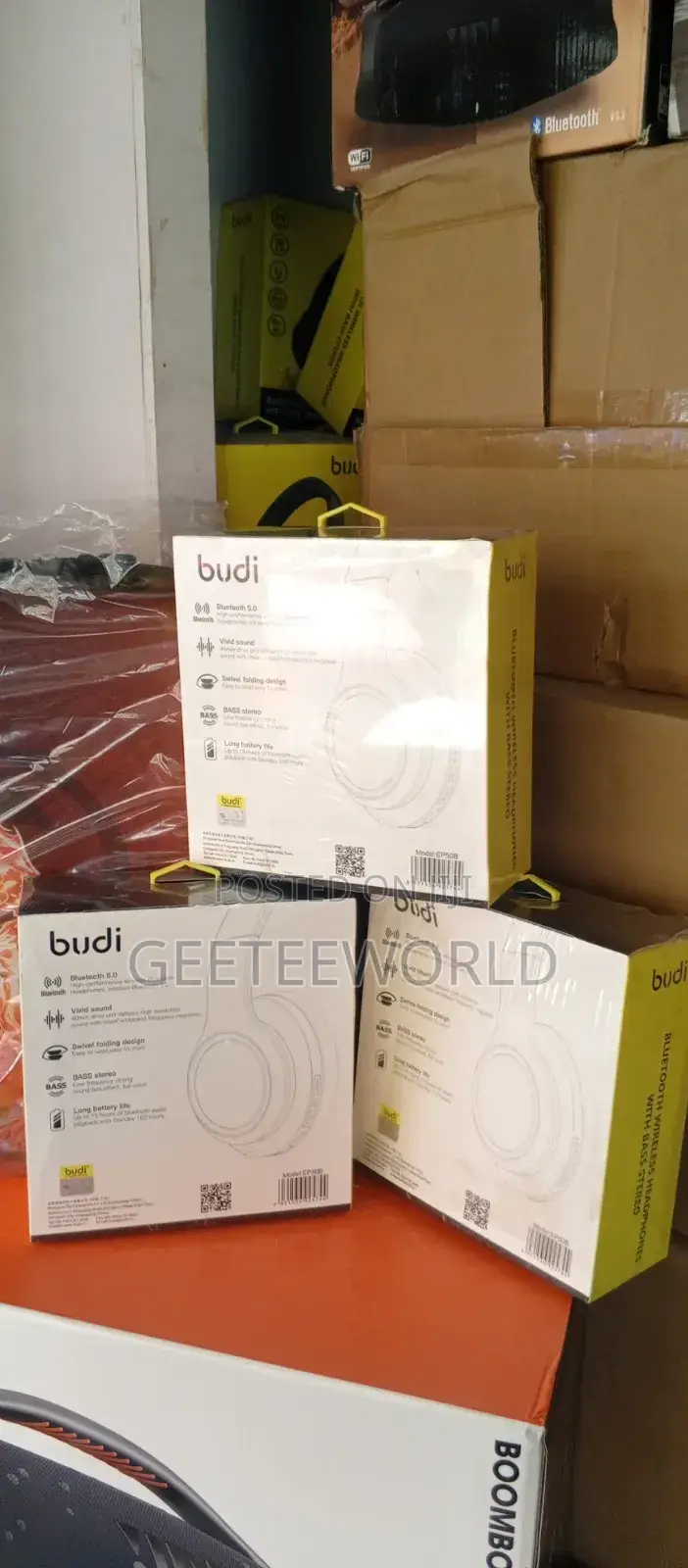 Budi Bluetooth Wireless Headphone With Bass Stereo