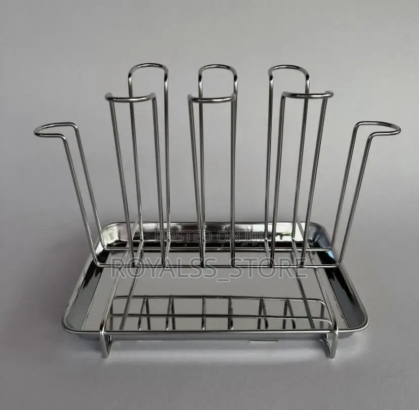 Stainless Steel Glass and Mug Drying Rack. Glass Holder