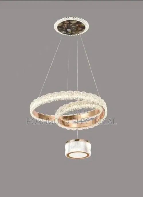 Rose Gold Dual Ring Chandelier