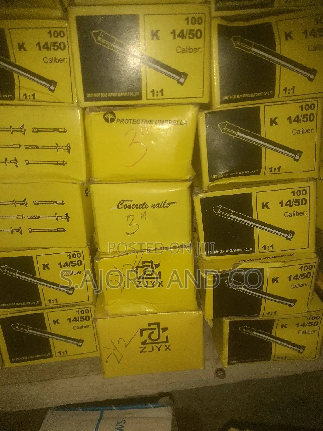 500 Per Packet Of 1" Tornado Nail/Concrete Nail (1", 1.5", 2" Etc)