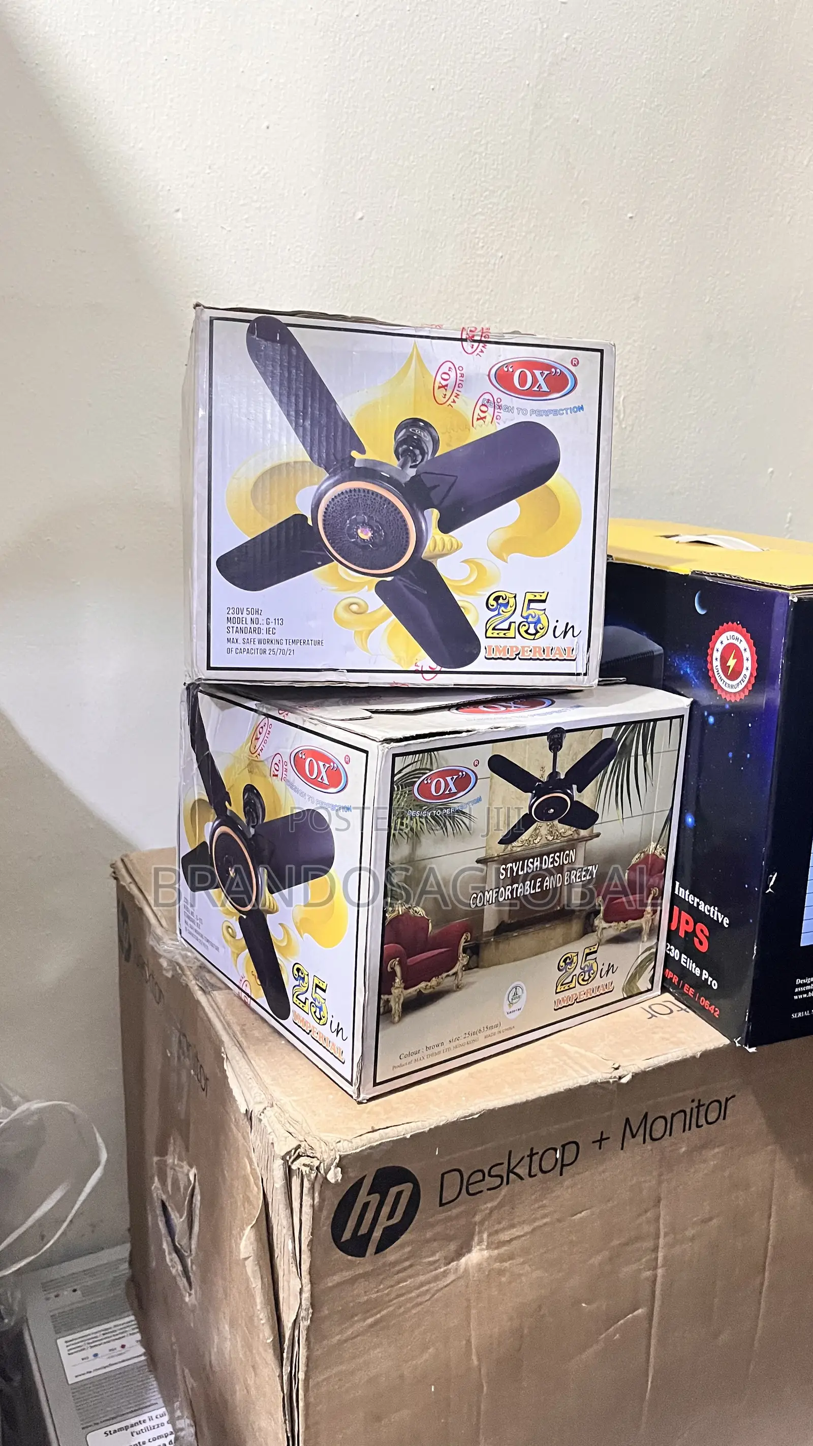 Ox Ceiling Fan 25 Inches [G-113] – Strong Airflow Durable Fan