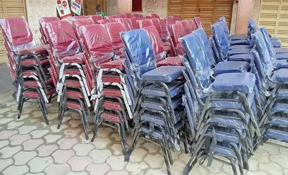 Church Chair Red and Blue