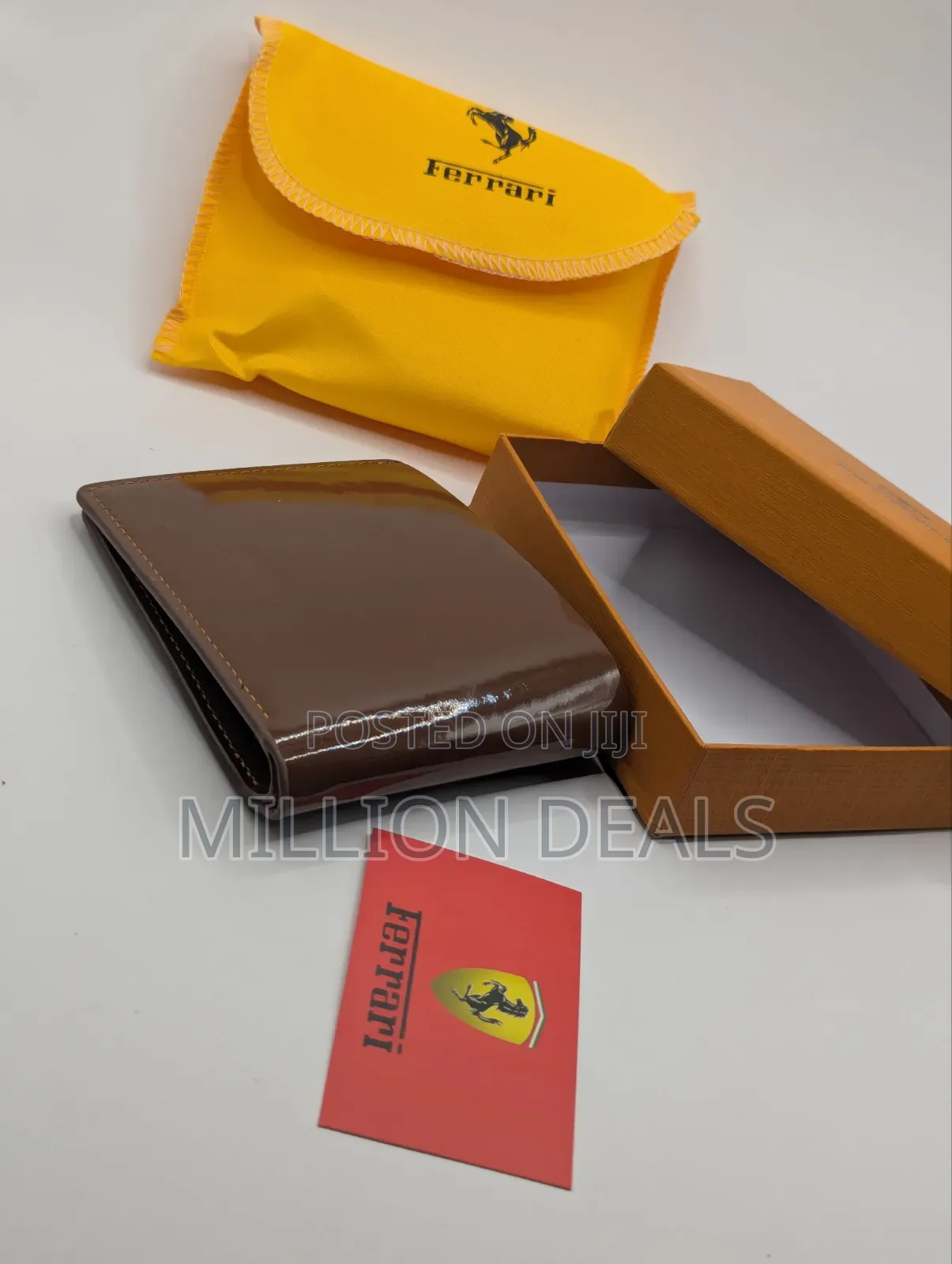 Glossy Portable Cool Men's Square Wallet
