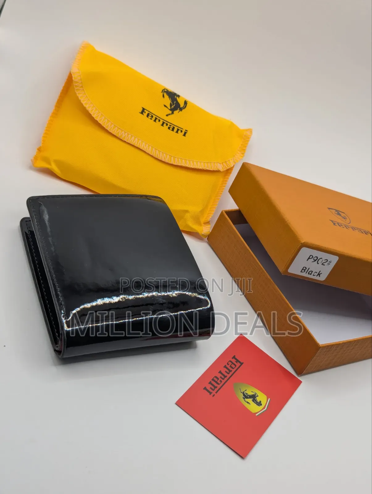 Glossy Portable Cool Men's Square Wallet