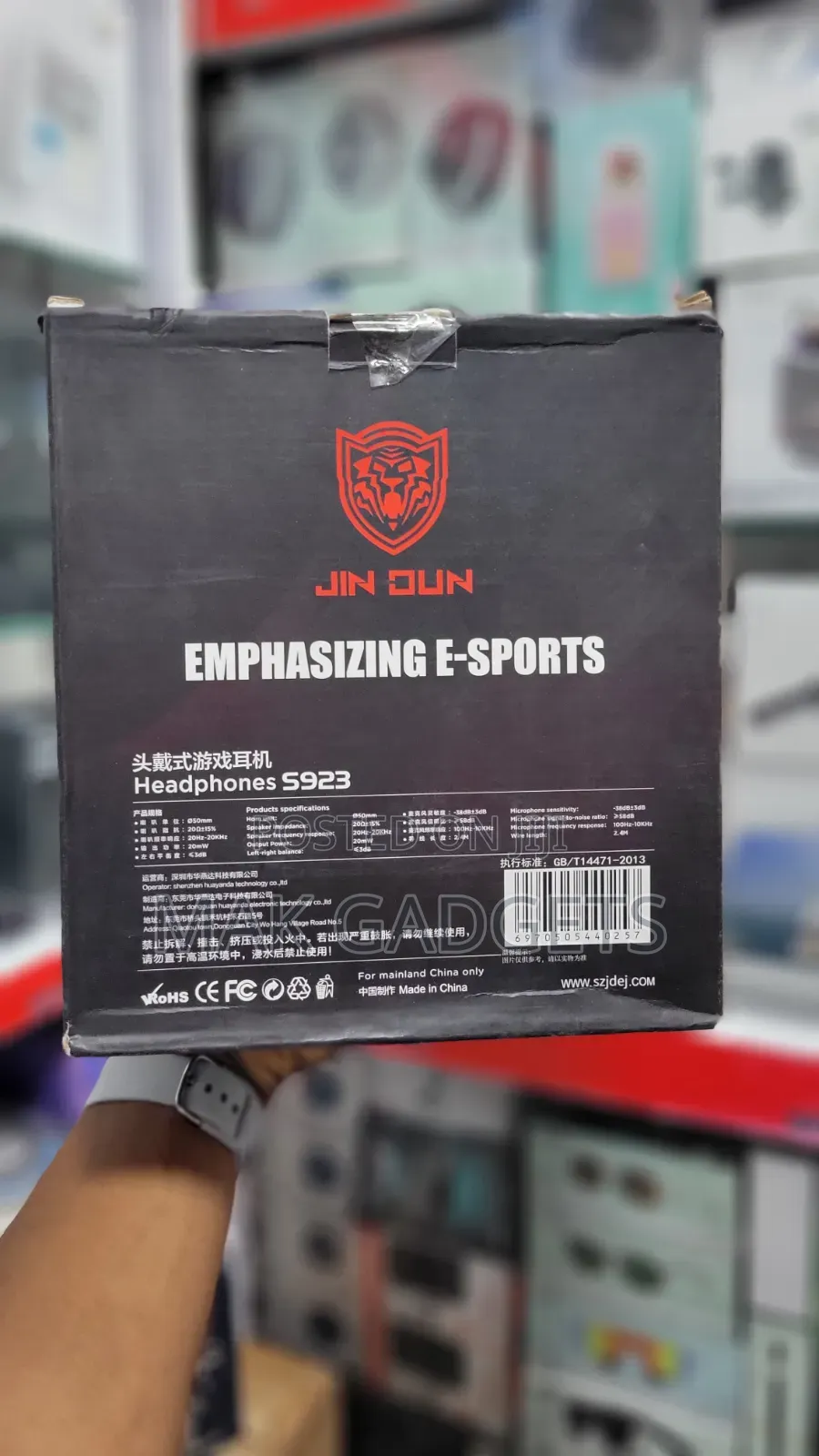 Jindun S923 Gaming Headset 7.1 Stereo Surround