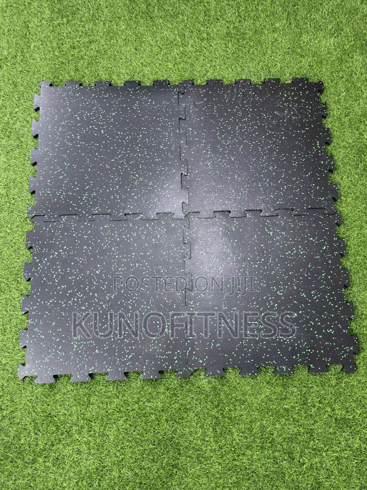 Gym Rubber Floor Mat 20mm Thick Interlocking – 4 Pieces