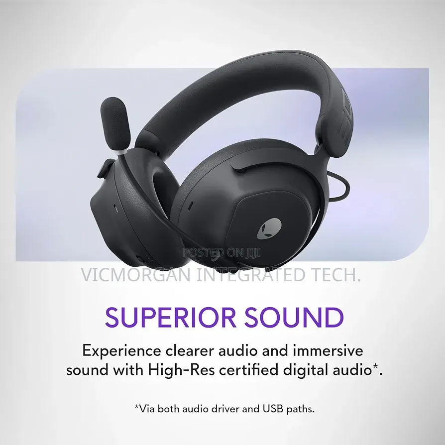 Alienware Pro Wireless Gaming Headset – 83xjy Wired/Wireless,
