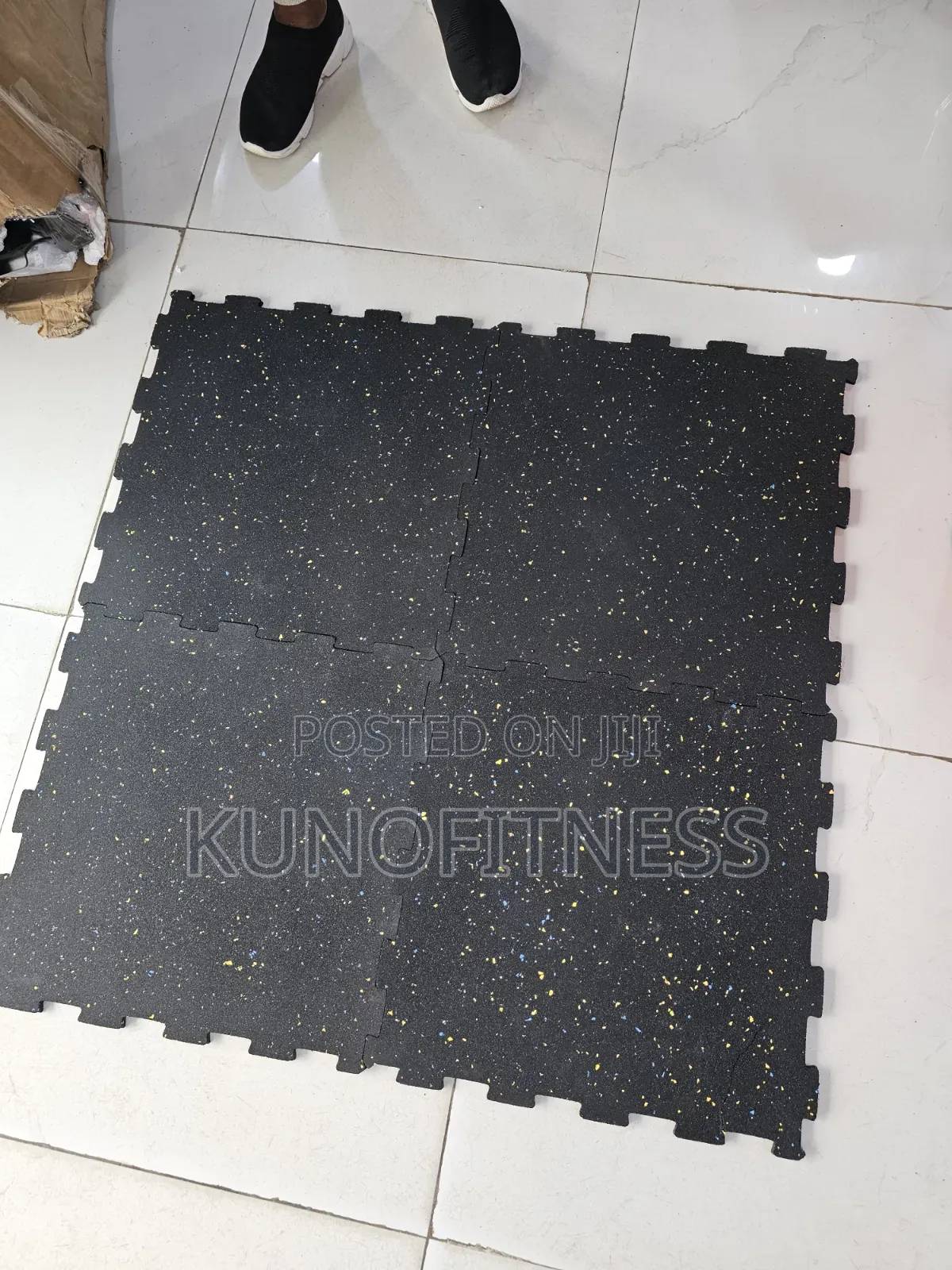 Rubber Gym Floor Mat 20mm Heavy Duty 4pcs