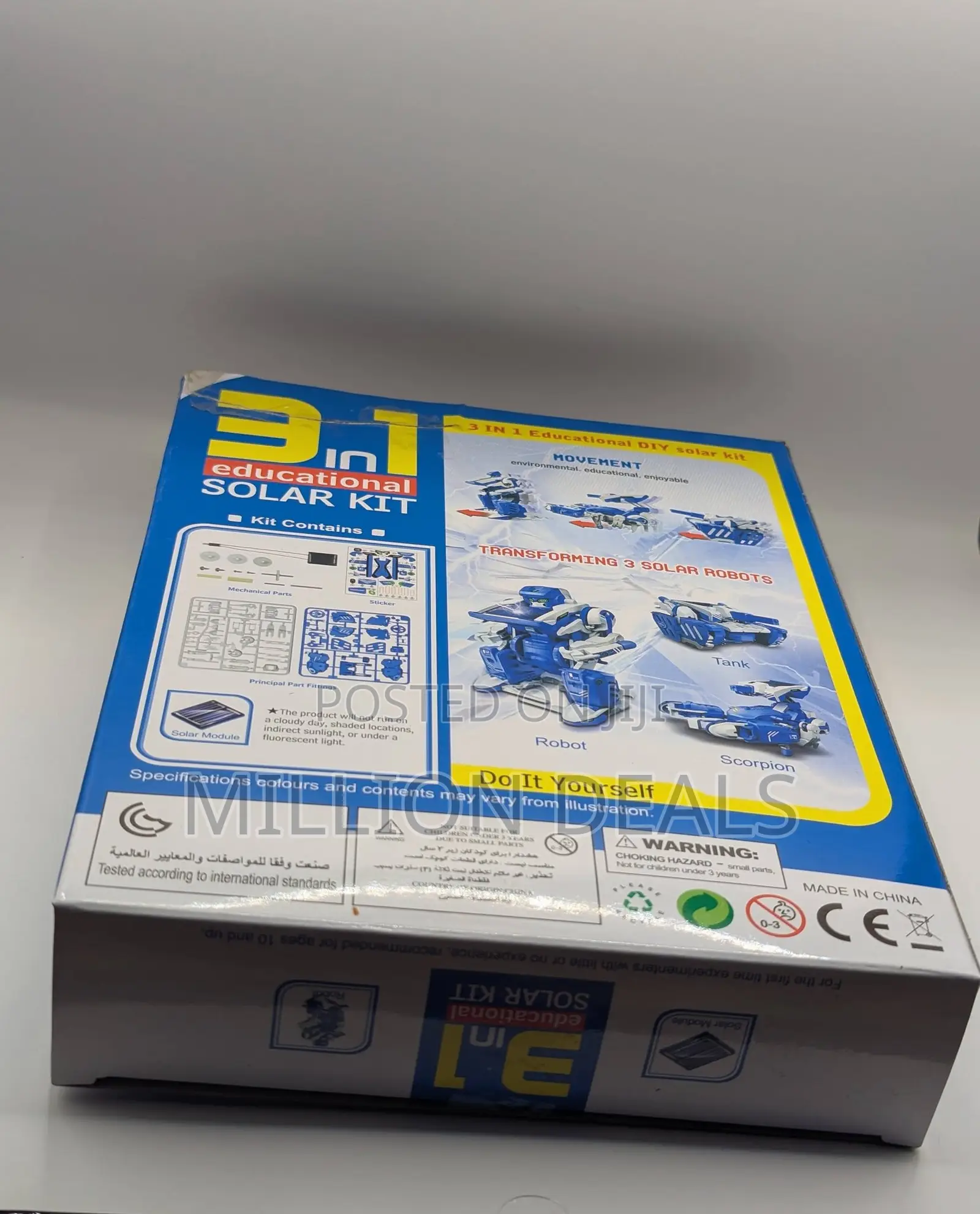 3-in-1 Solar Robot Kids Educational Toy Ages 10+