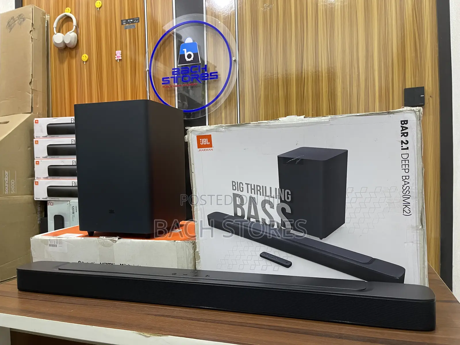 Open Box JBL 2.1ch Mk2 Wireless Soundbar With Deep Bass