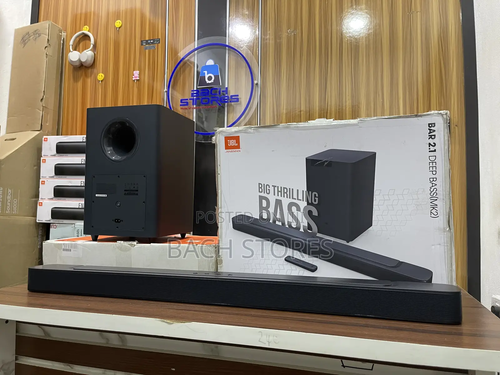Open Box JBL 2.1ch Mk2 Wireless Soundbar With Deep Bass