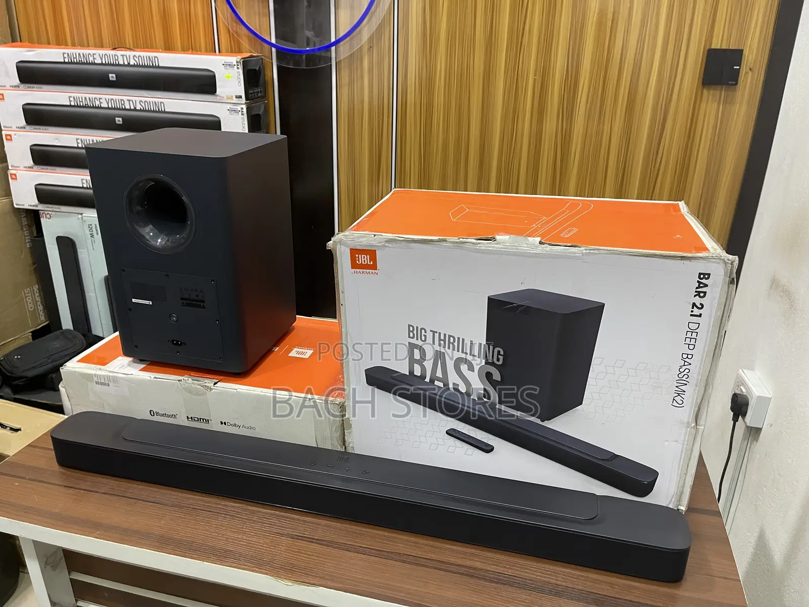 Open Box JBL 2.1ch Mk2 Wireless Soundbar With Deep Bass