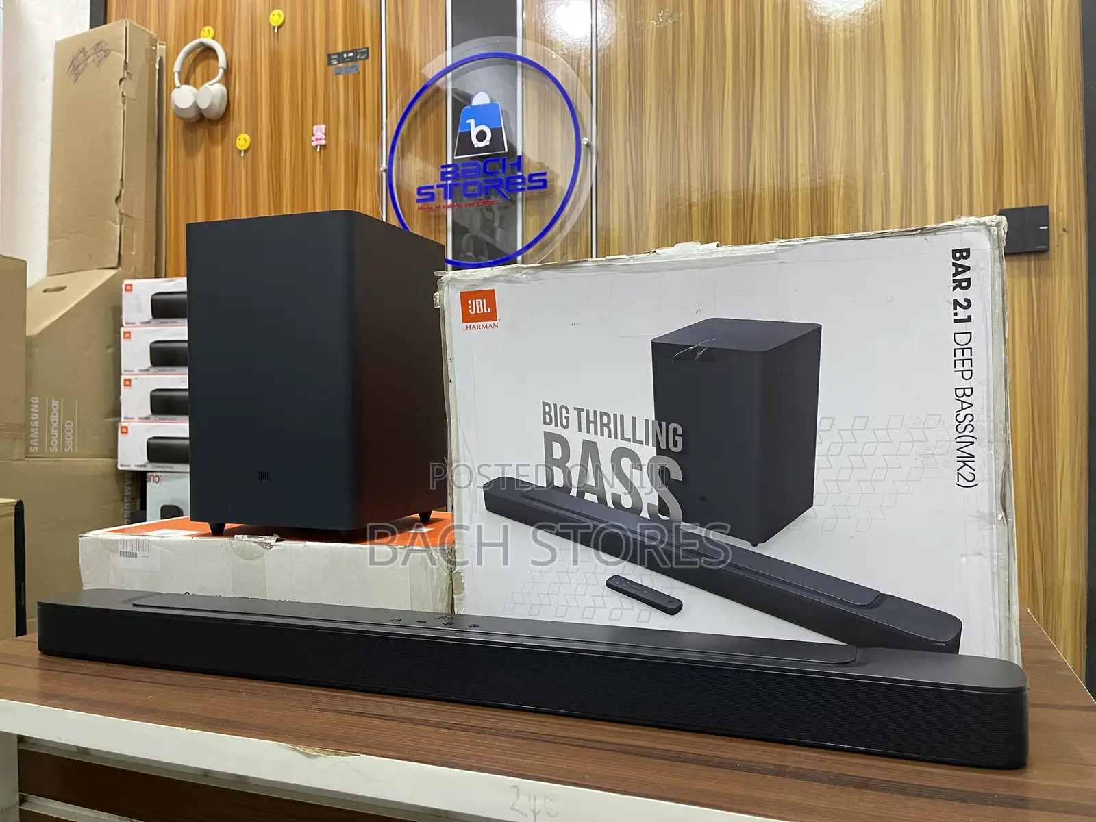 Open Box JBL 2.1ch Mk2 Wireless Soundbar With Deep Bass