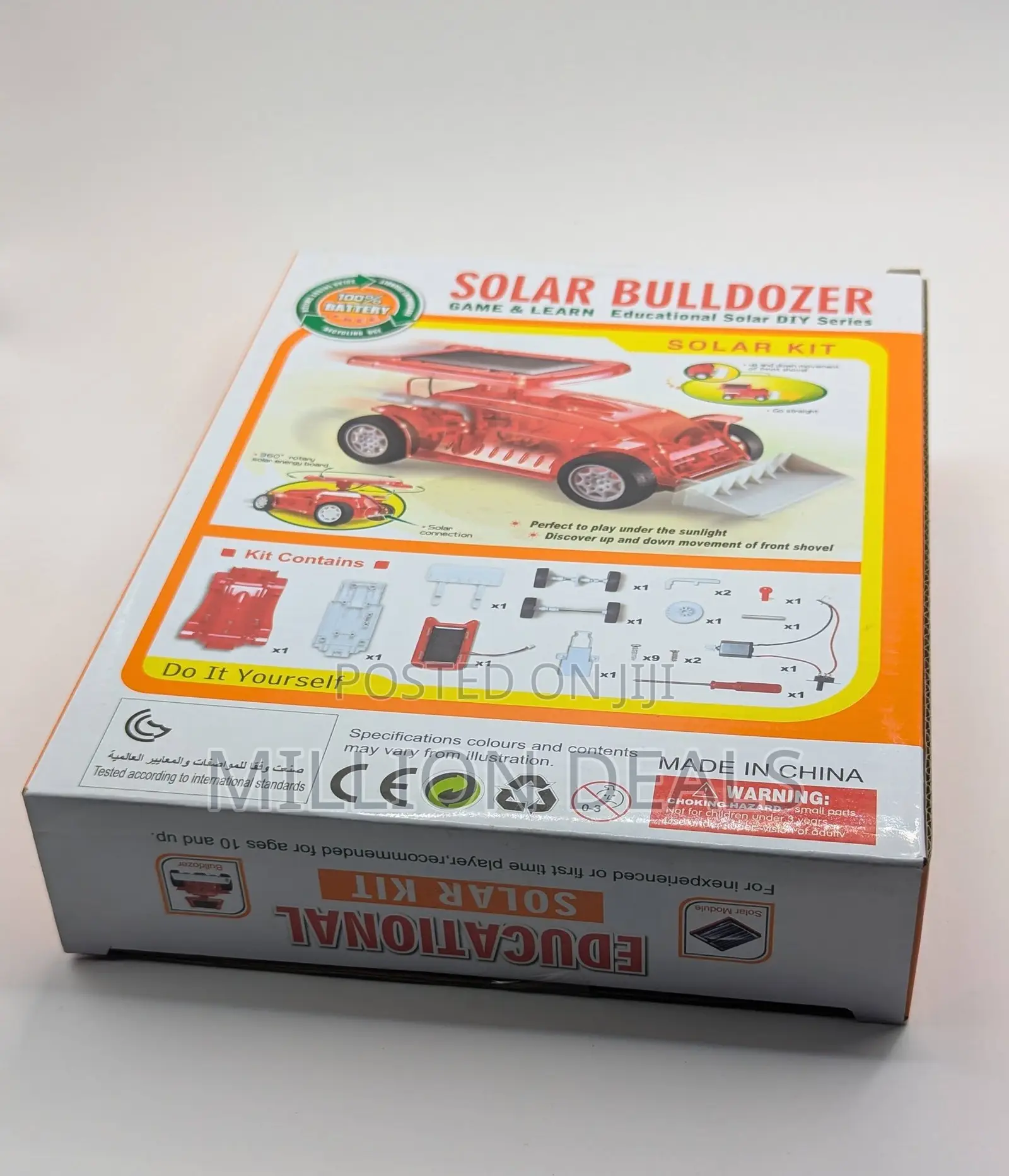 Solar Bulldozer Kid Toy Ages 10+
