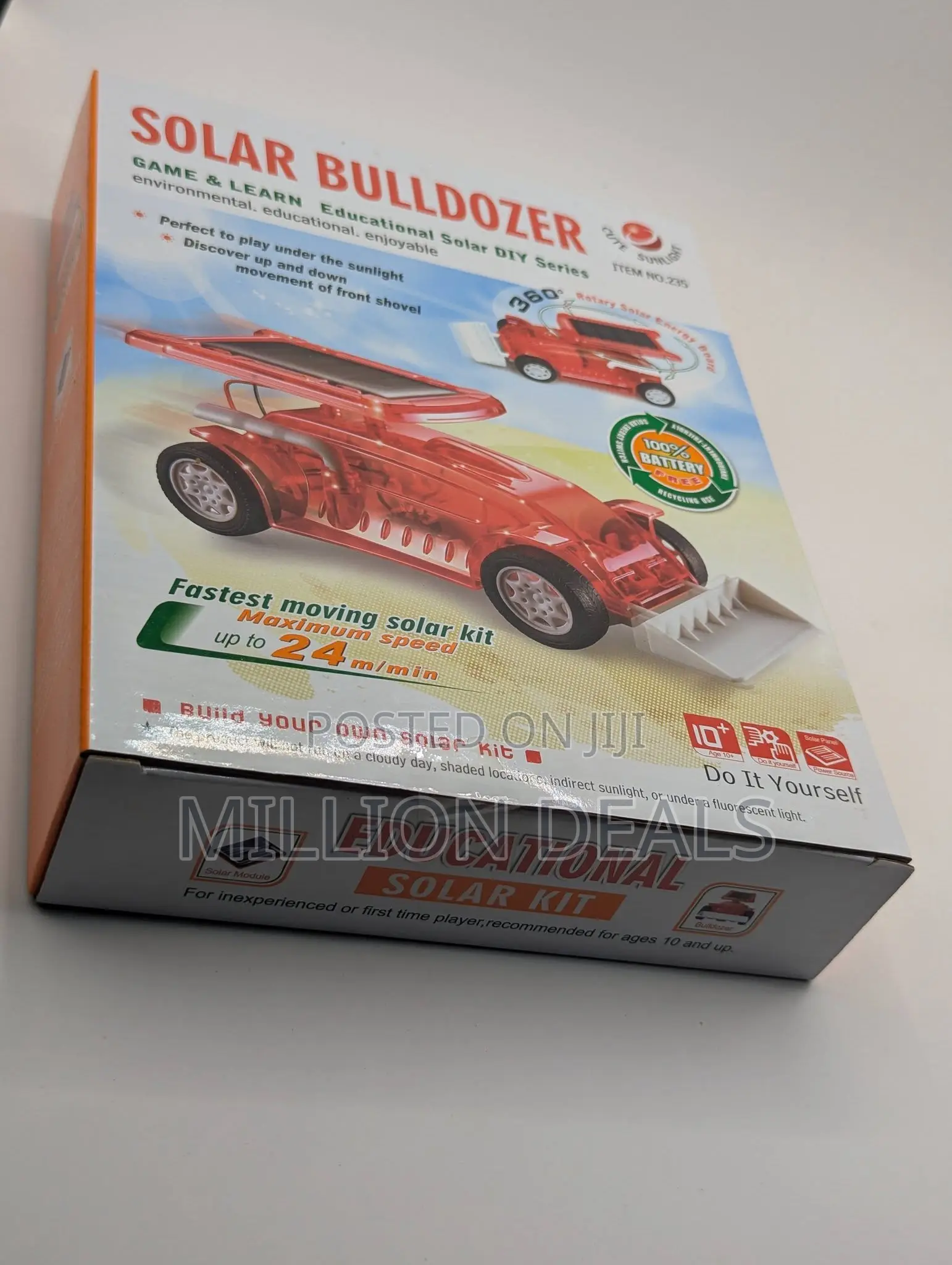 Solar Bulldozer Kid Toy Ages 10+