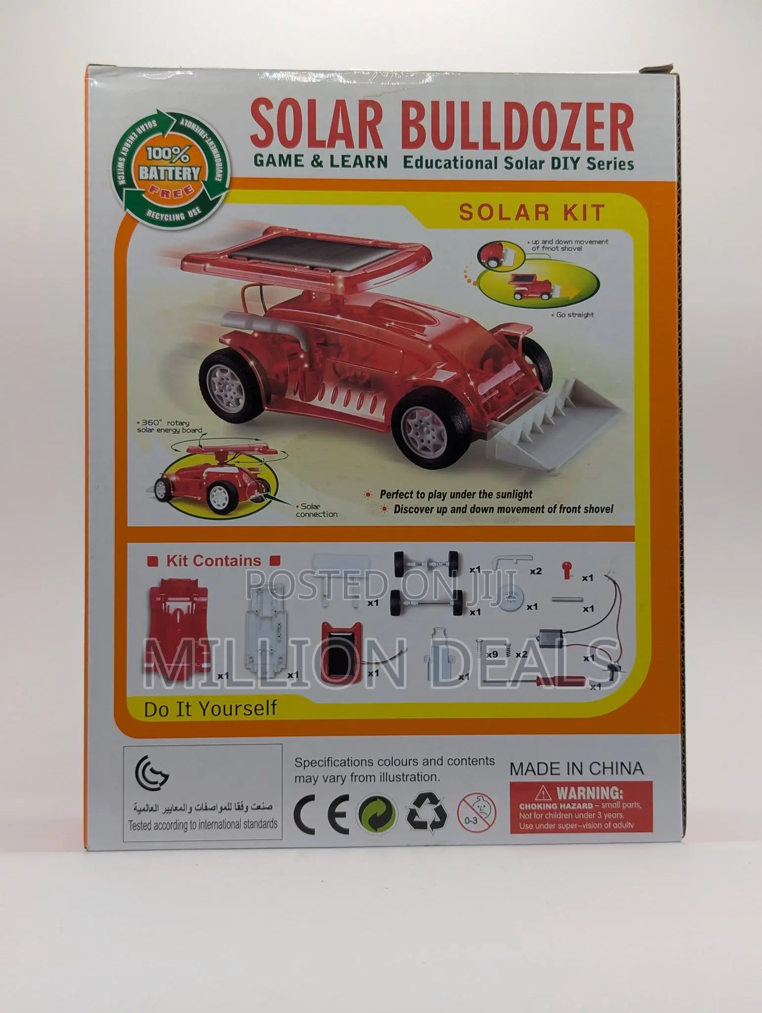 Solar Bulldozer Kid Toy Ages 10+