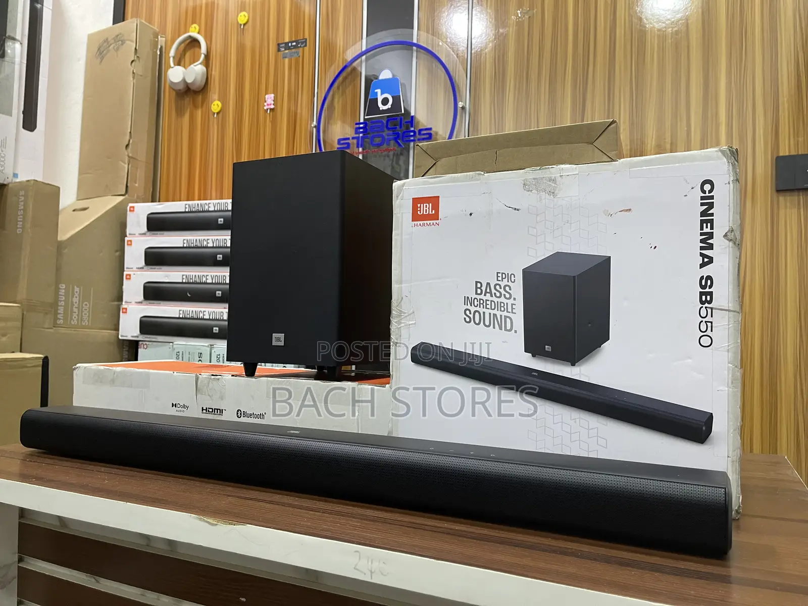 Open Box JBL Cinema Sb550 Dolby Audio Wireless Soundbar