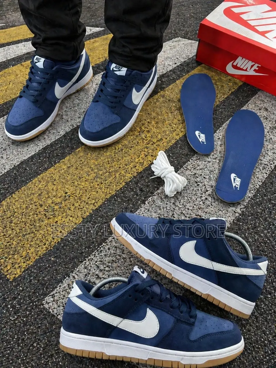 New Nike Sb Dunk Low Retro Se “Monsoon Blue / Armoury Navy / Summit