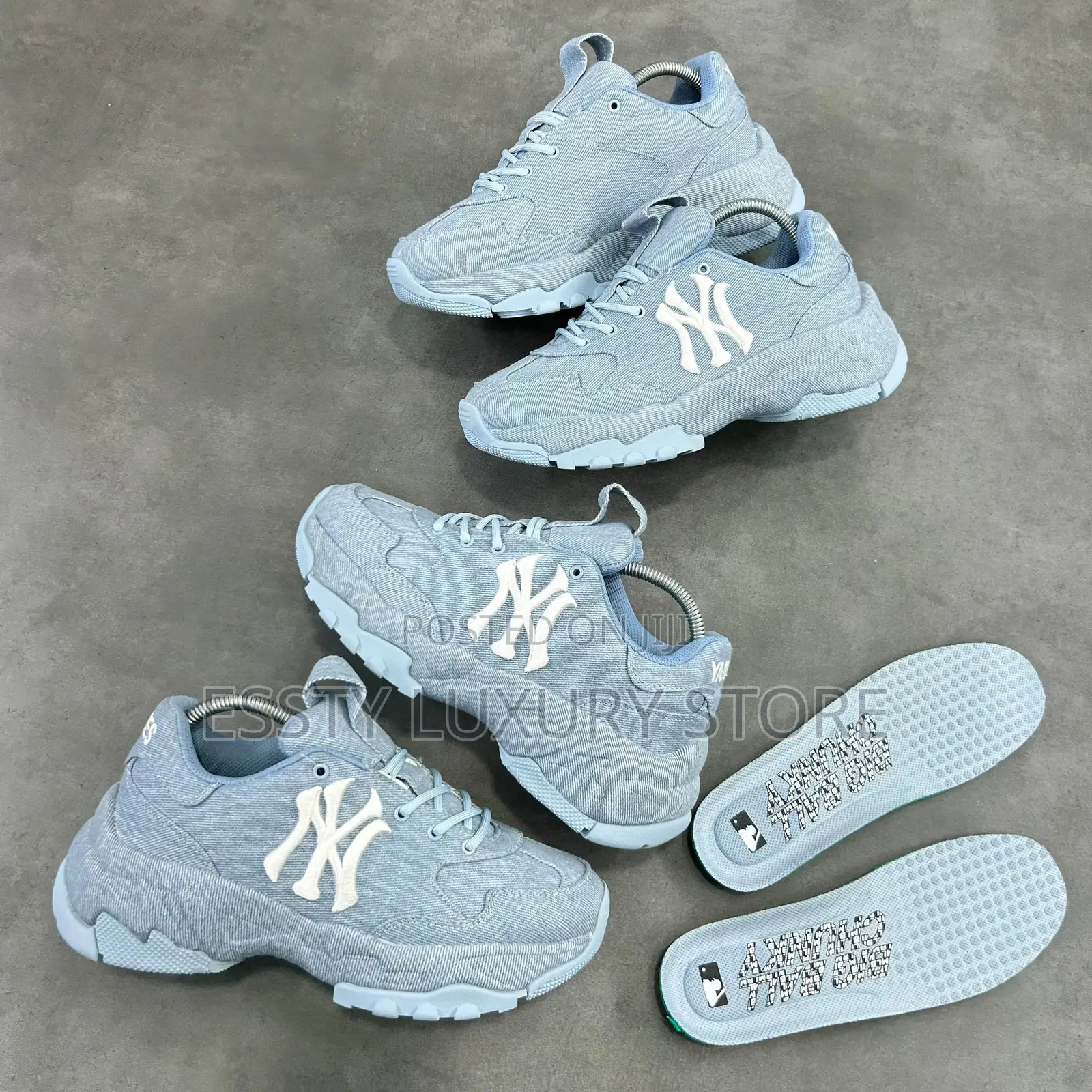 New MLB Big Ball Chunky (Ny-Yankees) Light Denim Blue ” Snks”*
