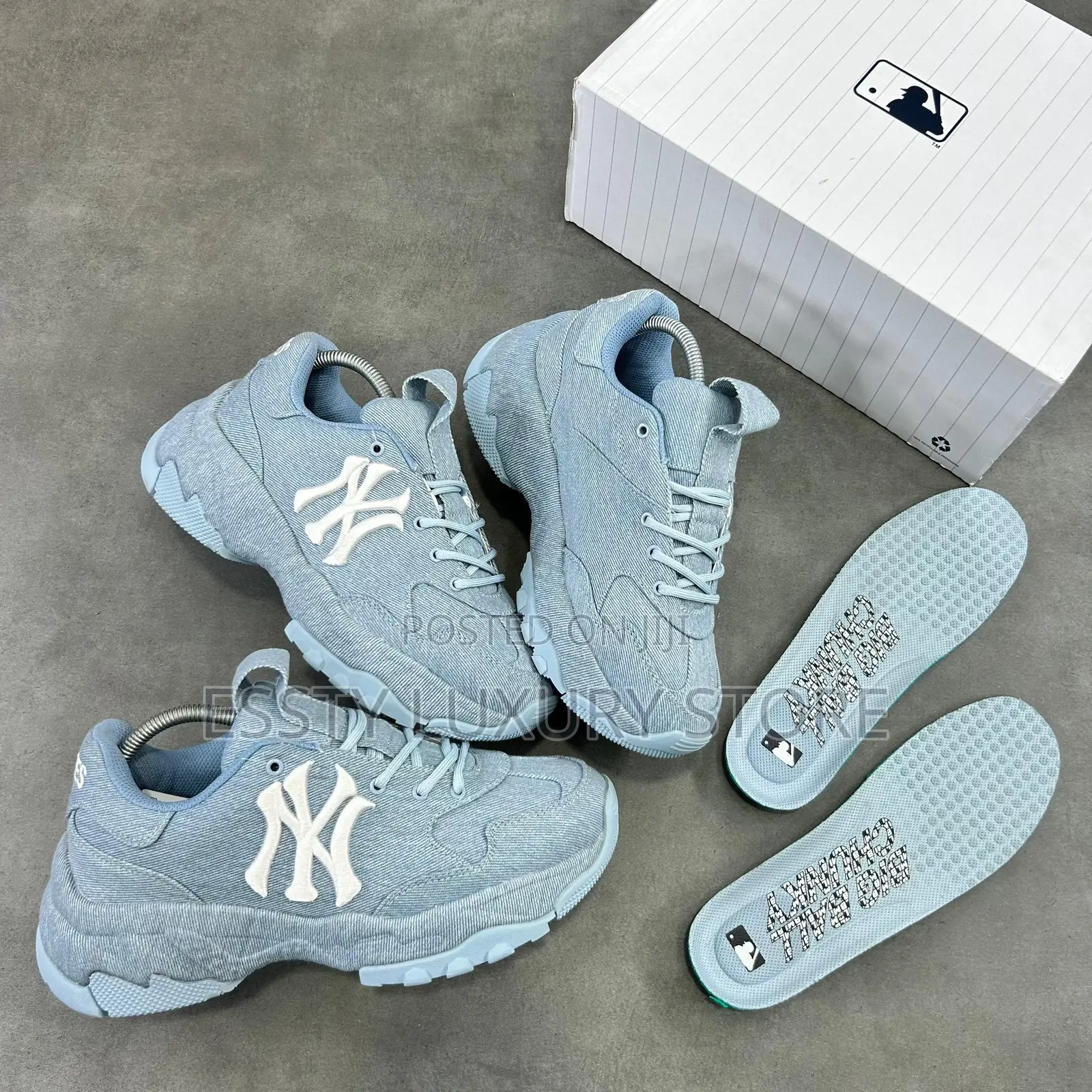 New MLB Big Ball Chunky (Ny-Yankees) Light Denim Blue ” Snks”*