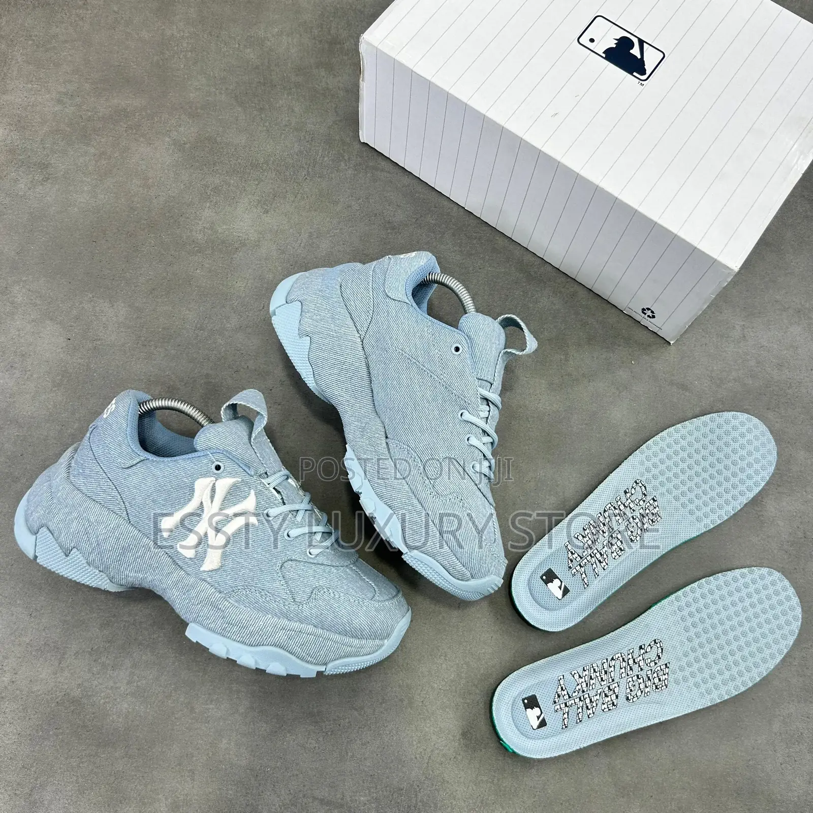 New MLB Big Ball Chunky (Ny-Yankees) Light Denim Blue ” Snks”*