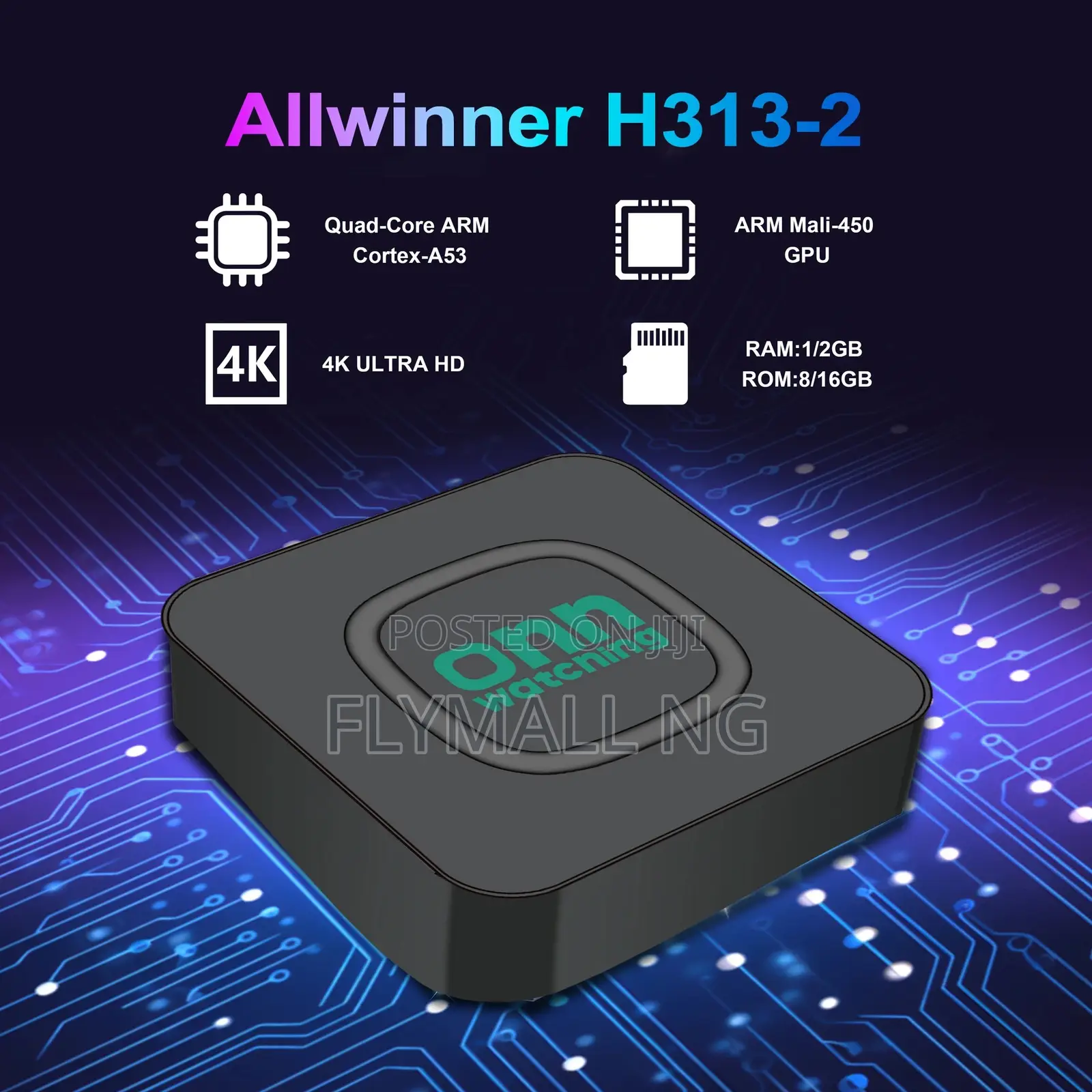 Onn Wifi Google Android Tv Box Streaming Box