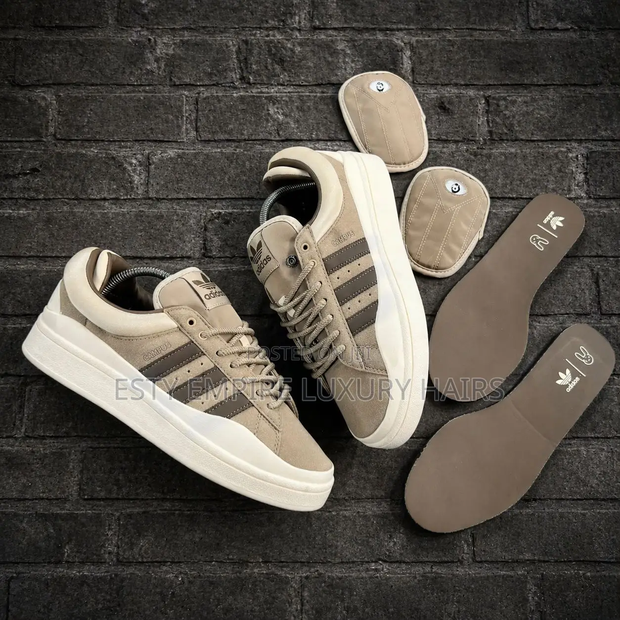 New _the Bad Bunny X Adidas Campus ’Chalky Brown’ Snks